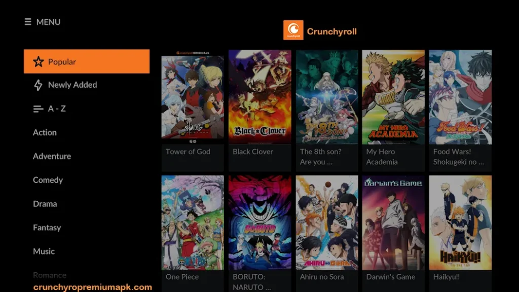 crunchyroll app for pc